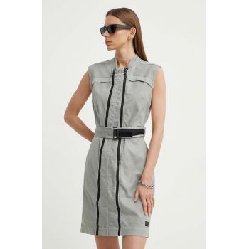 G-Star Raw rochie culoarea gri, mini, evazati, D24624-C106