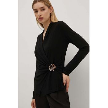 Joseph Ribkoff bluza femei, culoarea negru, cu imprimeu, 243152