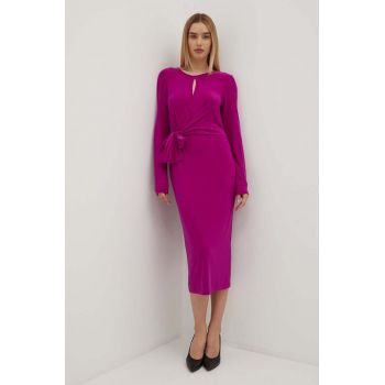 Joseph Ribkoff rochie culoarea violet, midi, mulata, 243032