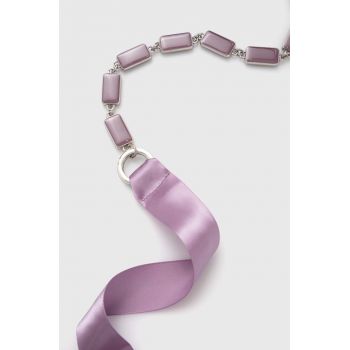 MAX&Co. curea femei, culoarea violet, 2426506016200