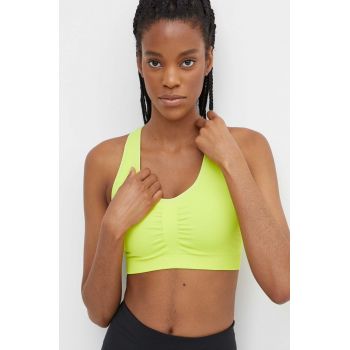 Puma sutien sport 4Keeps Shapeluxe culoarea verde, neted, 524361