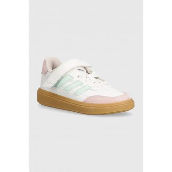 adidas sneakers pentru copii COURTBLOCK EL C culoarea alb, ID6503