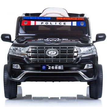 Masinuta electrica Chipolino SUV Police Patrol cu scaun din piele black