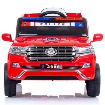 Masinuta electrica Chipolino SUV Police Patrol cu scaun din piele red