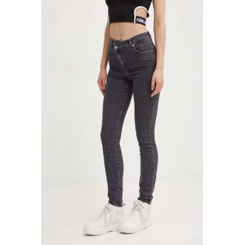 Karl Lagerfeld Jeans jeansi femei, culoarea gri, 245J1102