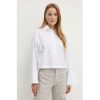 MAX&Co. bluza din bumbac femei, culoarea alb, 2426116051200