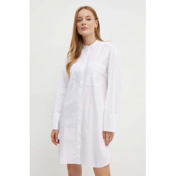 MAX&Co. rochie din bumbac culoarea alb, mini, oversize, 2426226031200