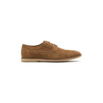 Pantofi brogue de piele intoarsa Scott