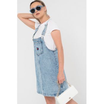 Salopeta scurta de denim