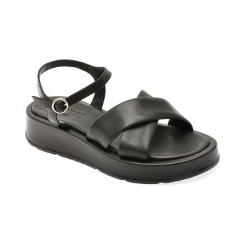 Sandale casual GRYXX negre, 2414151, din piele naturala de firma originala