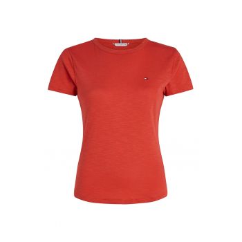 Tricou slim fit de bumbac organic