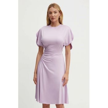Victoria Beckham rochie culoarea violet, mini, evazati, 1324JDR005611A