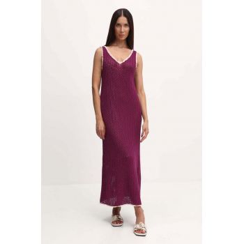 Weekend Max Mara rochie culoarea violet, maxi, evazati, 2415321013600