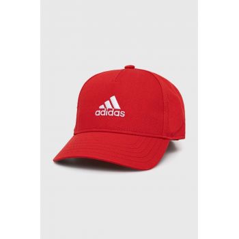 adidas Performance șapcă din bumbac pentru copii LK CAP culoarea rosu, cu imprimeu, IY5421