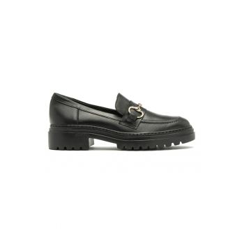 Pantofi loafer de piele cu aspect masiv Pauline