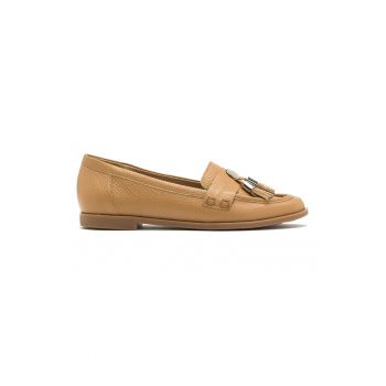 Pantofi loafer de piele cu canafi