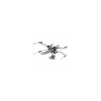 Puzzle 3D, Star Wars, X-Wing, Razboiul Stelelor, Nava Spatiala, 10.2 x 8.5 x 5.2 cm, 46 Piese, Culoare Argintie