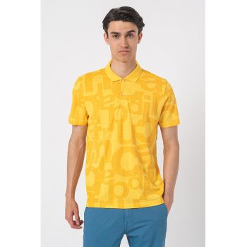 Tricou polo de bumbac cu logo