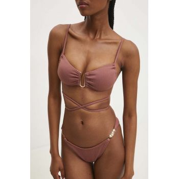 Answear Lab sutien de baie culoarea maro