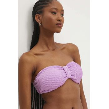 Answear Lab sutien de baie culoarea violet, cupa usor rigidizata