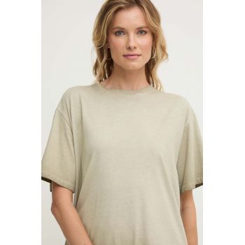 Answear Lab tricou din bumbac femei, culoarea verde de firma original