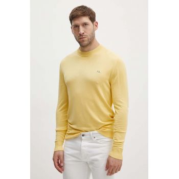 Pepe Jeans pulover CASTLE barbati, culoarea galben, light, PM702442