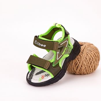 Sandale Baiat Gri/Verde Cu Arici Chuz