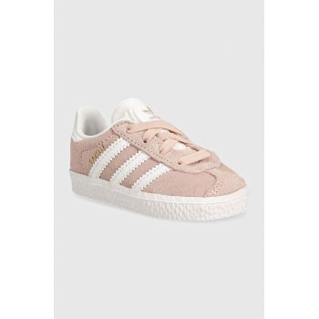 adidas Originals sneakers pentru copii GAZELLE CF EL culoarea roz, IH0336