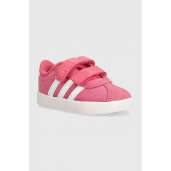 adidas sneakers pentru copii VL COURT 3.0 CF culoarea roz, IH4957