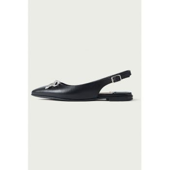 Balerini slingback din piele