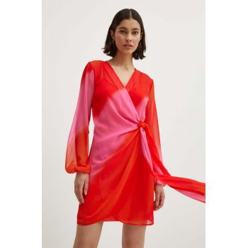 Never Fully Dressed rochie Vienna culoarea roz, mini, evazati, NFDDR1360