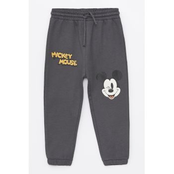 Pantaloni de trening din bumbac cu imprimeu cu Mickey Mouse