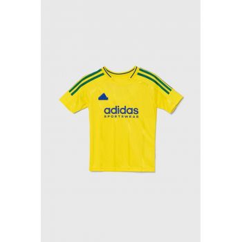 adidas tricou copii J NP TEE culoarea galben, cu imprimeu, IY0144