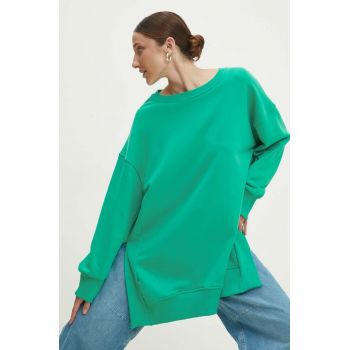 Answear Lab bluza femei, culoarea verde, neted