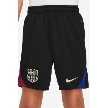 Pantaloni scurti cu detalii logo si garnituri contrastante pentru fotbal FCB