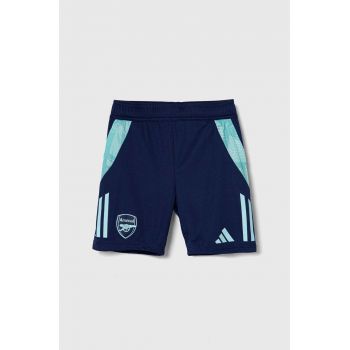 adidas Performance pantaloni scurti copii AFC TR SHO culoarea albastru marin, cu imprimeu, talie reglabila, IT2200