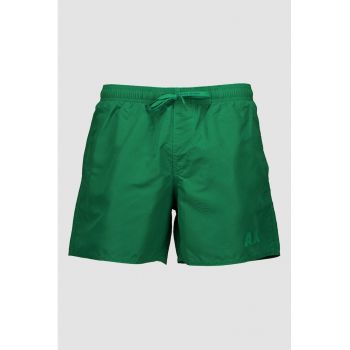 Pantaloni scurti de baie uni cu buzunare laterale