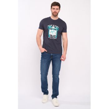 Tricou de bumbac cu imprimeu grafic