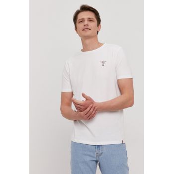 Aeronautica Militare tricou lounge bărbați, culoarea alb, material neted