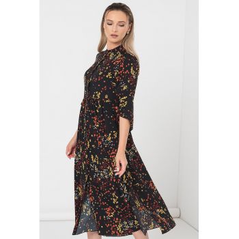 Rochie midi cu model floral Esperto