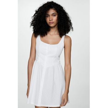 Rochie mini evazata Milk