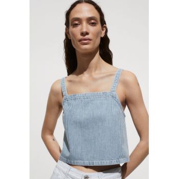 Top crop din denim Ibiza