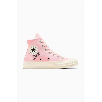 Converse tenisi Chuck 70 femei, culoarea roz, A07558C