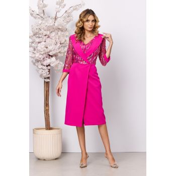 Rochie eleganta Clarice Ciclam