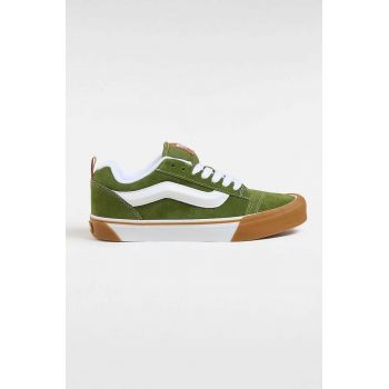 Vans tenisi din piele intoarsa Knu Skool culoarea verde, VN0009QCCIB1