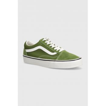 Vans tenisi Old Skool culoarea verde, VN000CT8CIB1