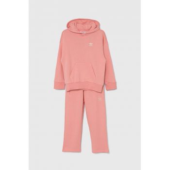 adidas Originals trening copii HOODIE SET culoarea portocaliu, IX9818