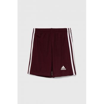 adidas Performance pantaloni scurti copii SQUAD 21 SHO culoarea bordo, modelator, talie reglabila, GN8081