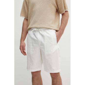 Armani Exchange pantaloni scurti barbati, culoarea alb, 3DZS05 ZN3LZ