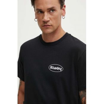 Billabong tricou din bumbac SEGMENT barbati, culoarea negru, cu imprimeu, ABYZT02395